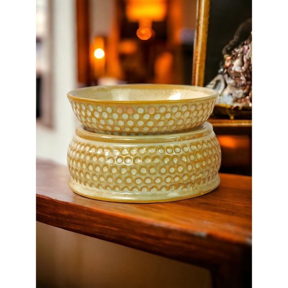 Bridgewater Other - Bridgewater Candle Co Ceramic Honeycomb Candle Wax Melter Warmer Burner Mint